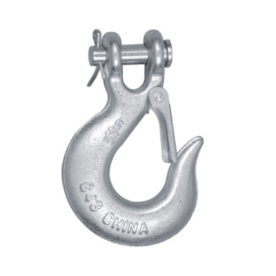 Hook Duillín Clevis brionnaithe le Latch